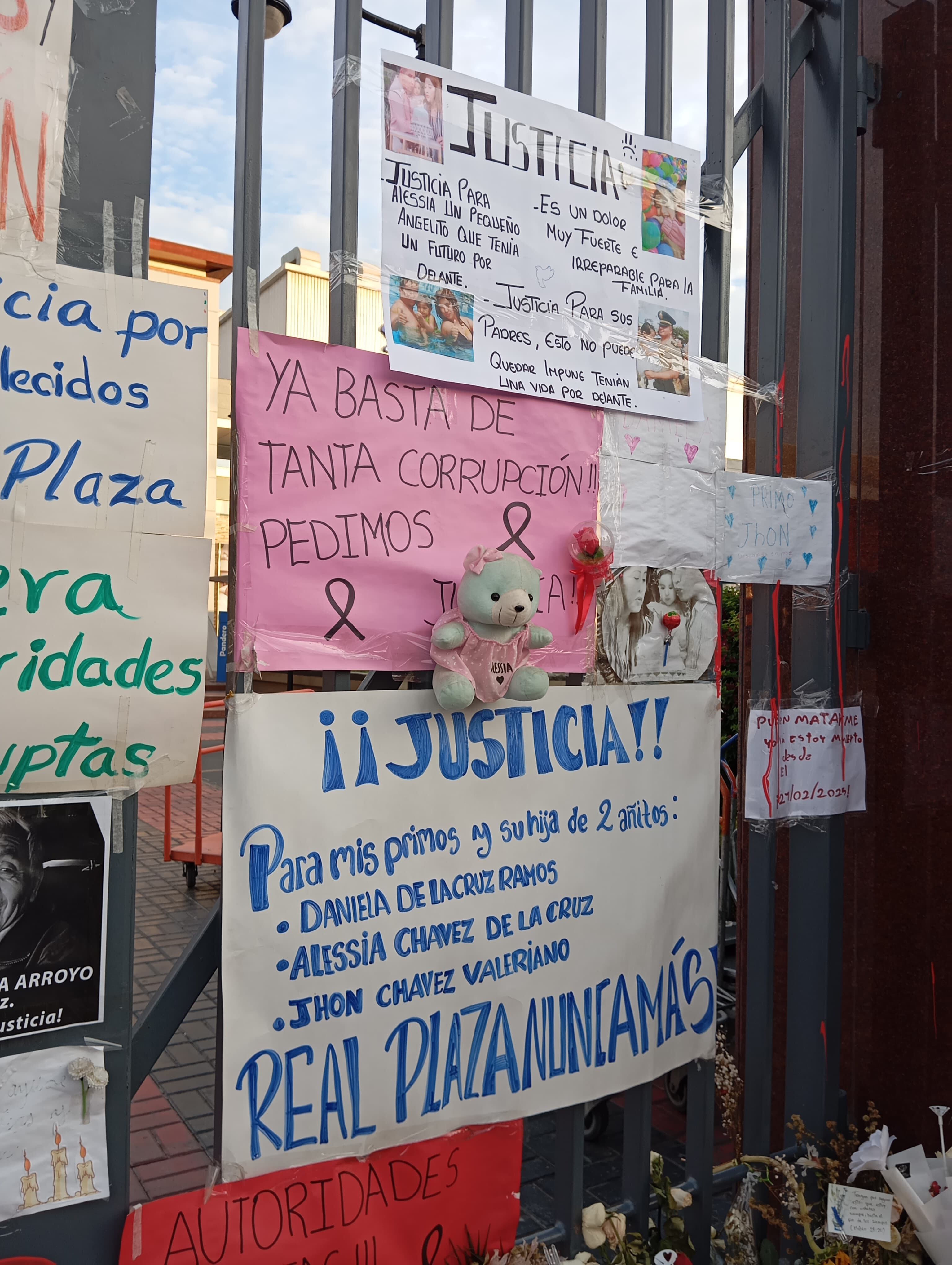 Pedido de justicia para una familia.