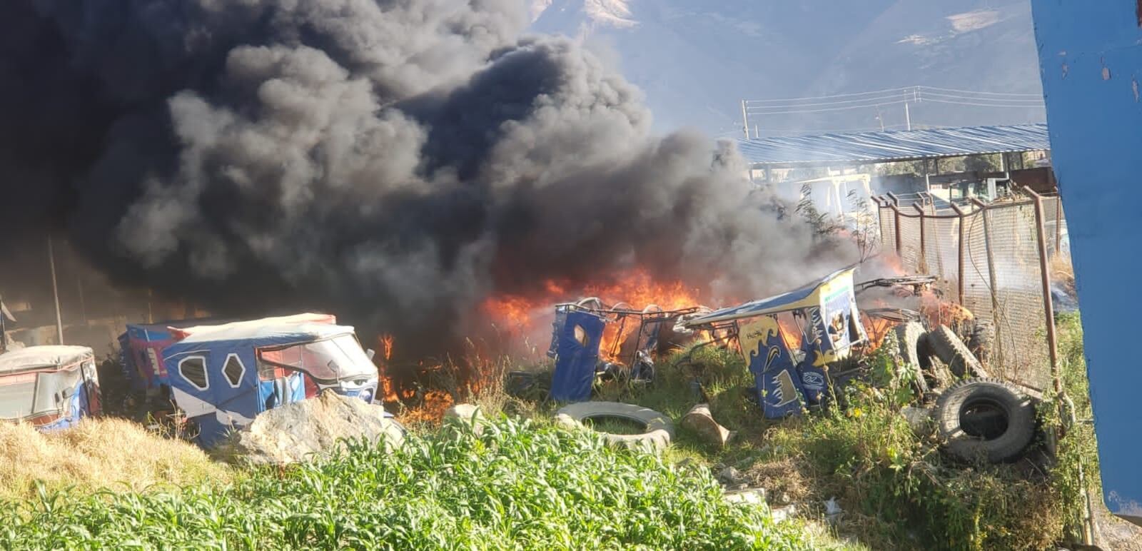 Siniestro se registró en la provincia de Yungay y autoridades realizan las investigaciones para esclarecer las causas de este hecho.