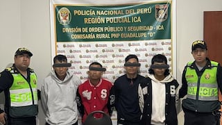Ica: caen presuntos integrantes de “Los Malditos de Expansión de Guadalupe”