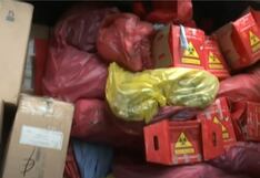 Cercado de Lima: Incautan 150 cajas de cigarros de contrabando ocultas entre desechos médicos