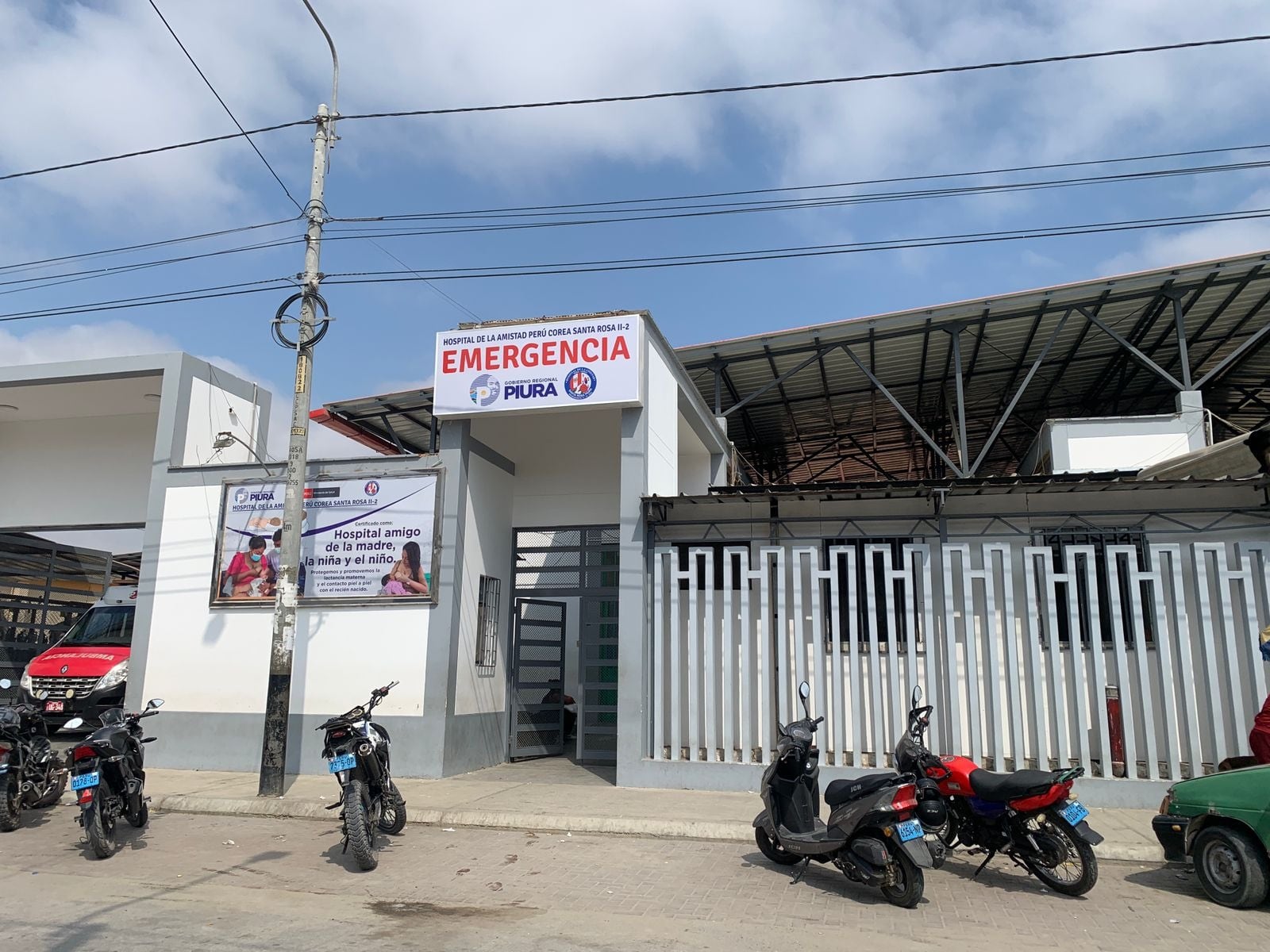 La víctima ingresó al hospital Santa Rosa en Piura.