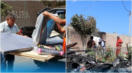 Pisco: brindan ayuda a familia damnificada por incendio en la calle Guillermo Quiñones