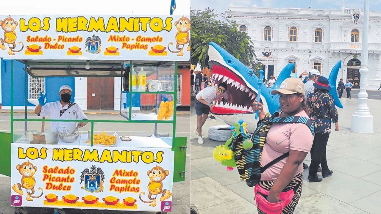 Comidas al paso y ambulantes en el lugar.