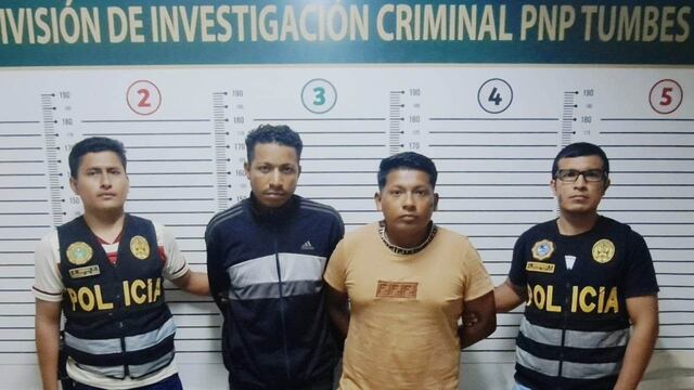 Tumbes: Envían al penal a dos presuntos integrantes de “Los Tigres” 