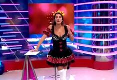Valeria Piazza sorprende EN VIVO con disfraz de Halloween: “Soy la única que se ha disfrazado en todo el canal”