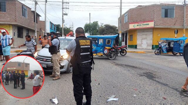 Trujillo: Efectivo policial resulta herido en accidente de tránsito