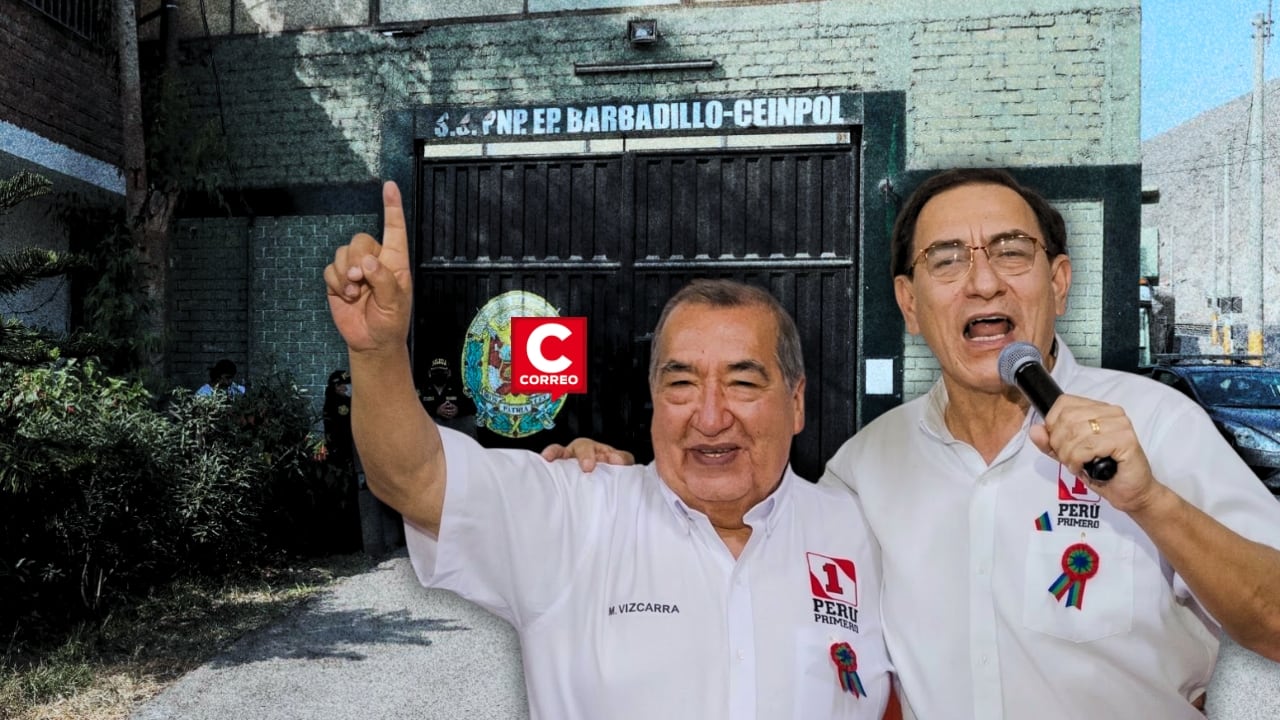 Mario Vizcarra defiende inocencia de Martín Vizcarra y promete indulto si gana la presidencia. Composición: Diario Correo.