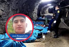 Identifican a joven jaujino entre las 13 víctimas de masacre en mina de Pataz