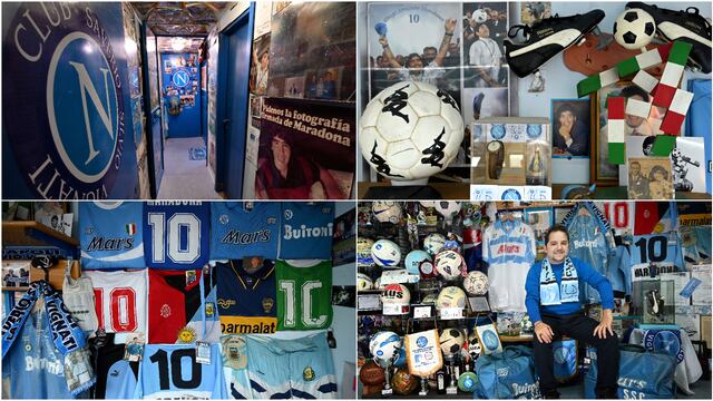 El museo secreto dedicado a Diego Maradona en Nápoles (FOTOS y VIDEO)