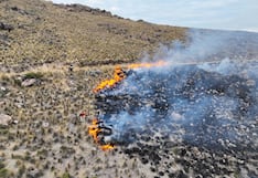 Arequipa: Incendio forestal en Toro ya afectó 500 hectáreas, 8 viviendas y ganado
