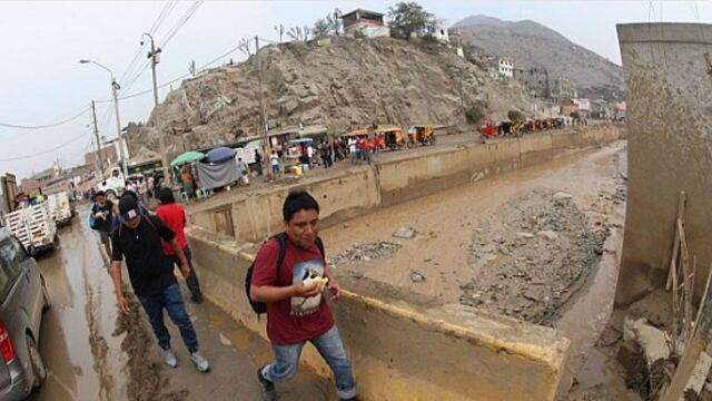 Nuevo huaico se registra en la quebrada Huaycoloro y causa alarma en Huachipa y Chosica