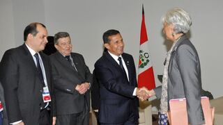 Ollanta Humala se reunió con directora gerente del FMI en Rusia
