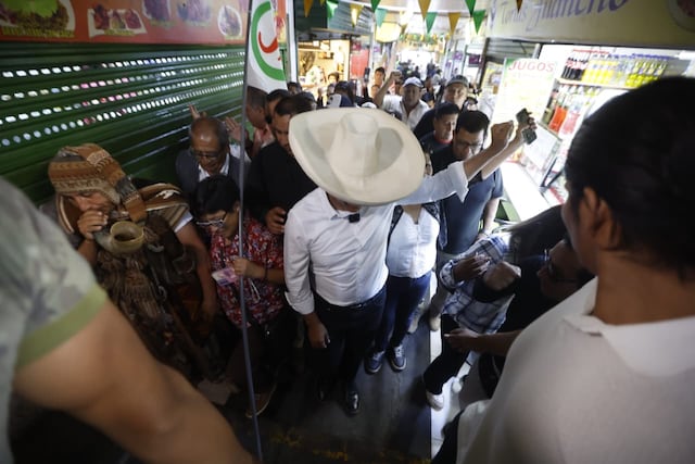 Roberto Sánchez en San Juan de Miraflores (Fotos: Jesús Saucedo/GEC)