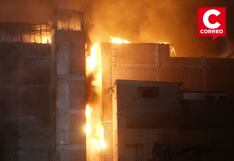 Cercado de Lima: 18 unidades de bomberos atienden incendio en el jirón Cangallo (VIDEO)