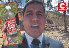 Regidor de Huancayo regala botellas con su nombre y el de su partido político en celebración comunal