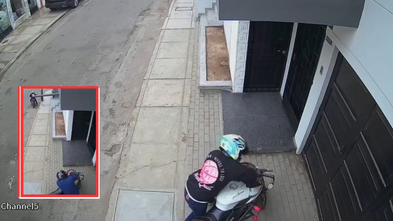 El hecho se registró en la urbanización Palermo y quedó registrado por cámara de seguridad.