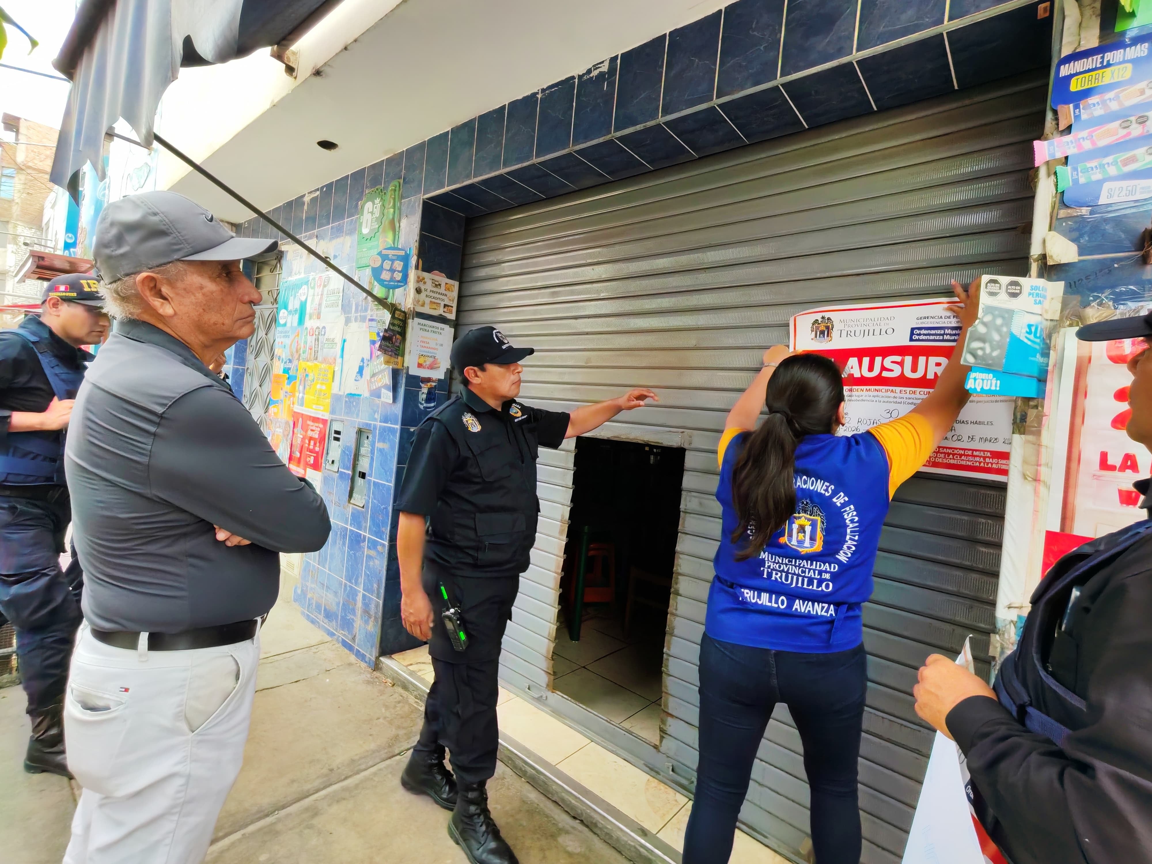 Participó la Subgerencia de Fiscalización y Control con la Gerencia Seguridad Ciudadana y el apoyo de la Policía Nacional del Perú (PNP).