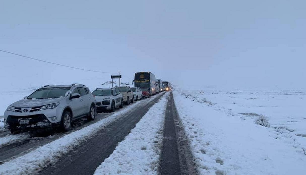 La ocurrencia de nevadas podría provocar accidentes en la carretera Arequipa-Juliaca