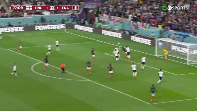 Gol de Giroud para el 2-1 de Francia vs. Inglaterra: Maguire desvió la pelota (VIDEO)