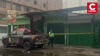 Los Olivos: delincuentes incendian librería en mercado Enrique Milla