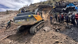 La Libertad: Rescatan a tres mineros atrapados dentro de socavón