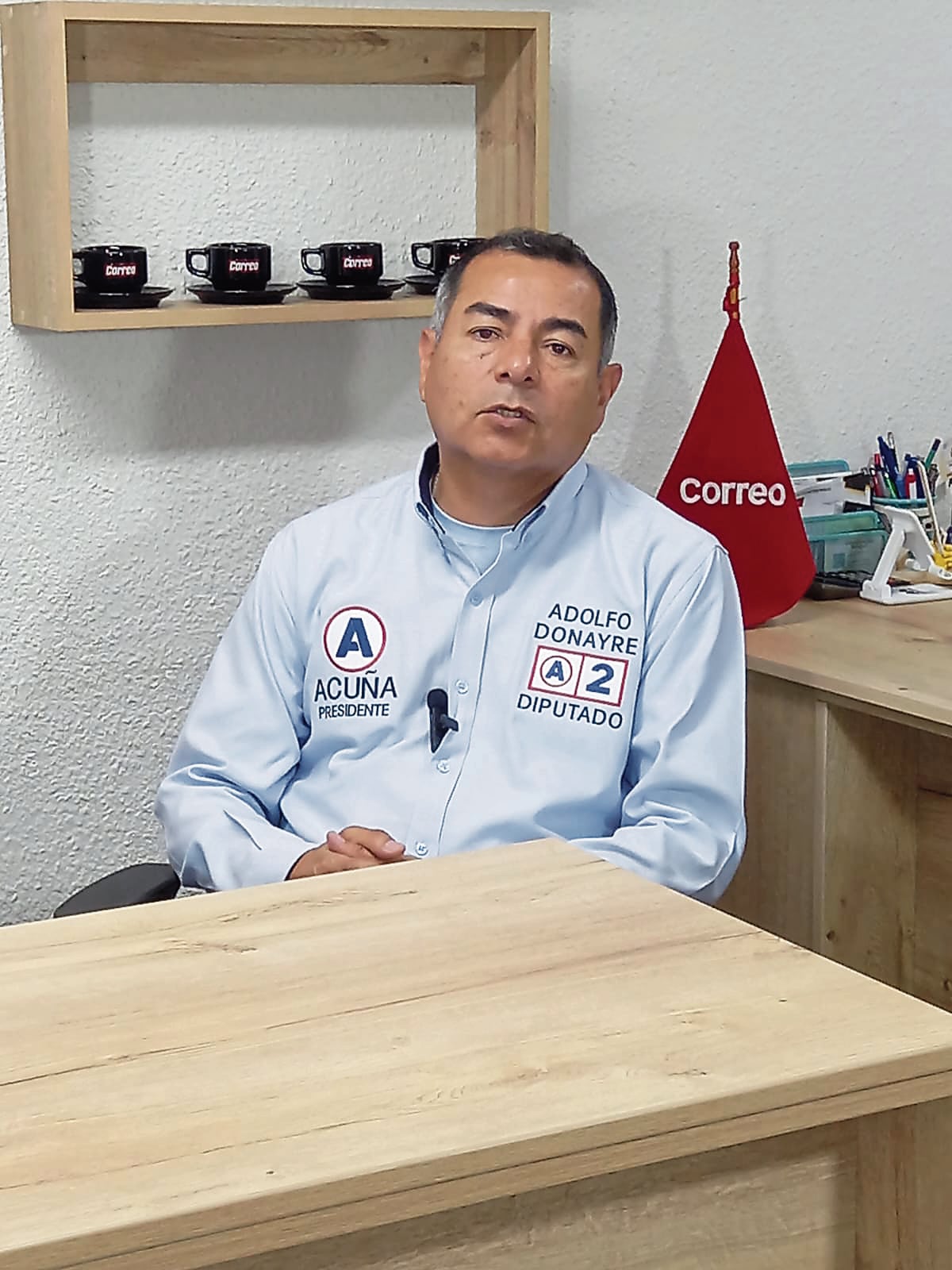 Adlfo Donayre en entrevista para "Cara a Cara" de Diario Correo. (Foto: Paúl Flores)