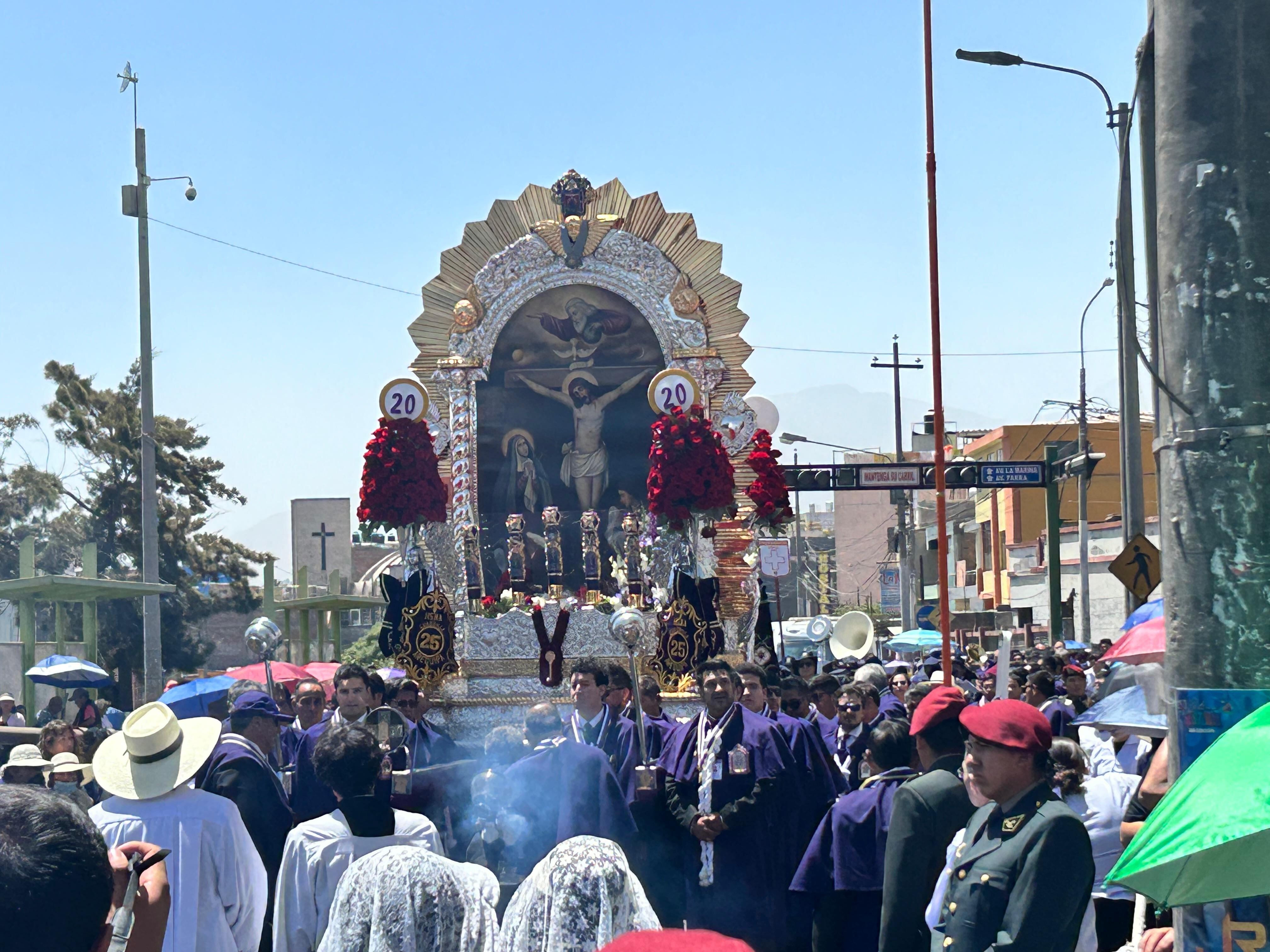 Hoy es la cuarta procesión del Señor de los Milagros