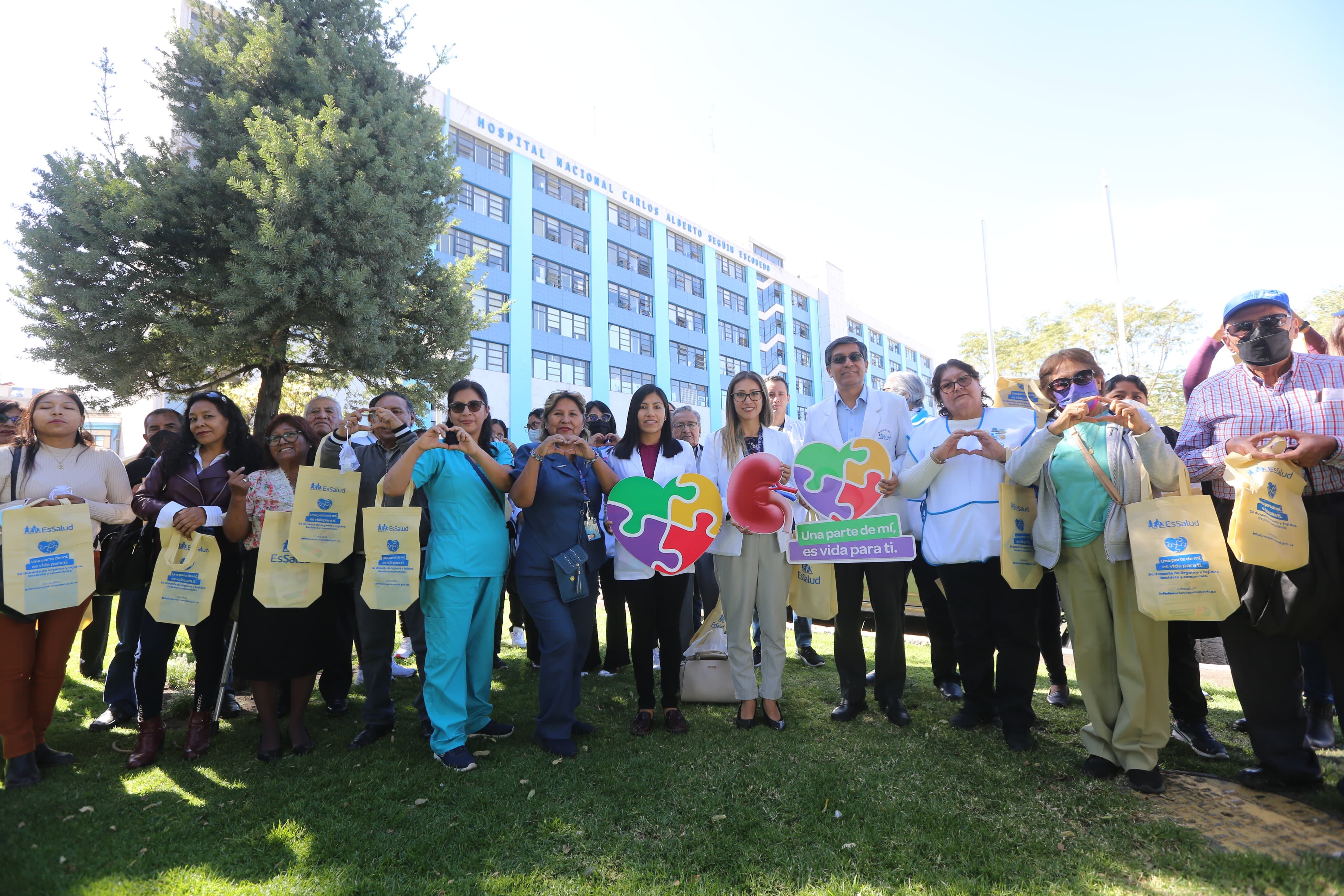 Unidos por la donación de órganos. Foto: Leonardo Cuito.