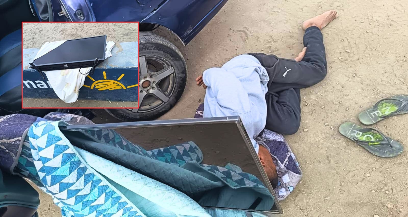 Detenidos por presuntamente robar televisores en Camaná. Foto: PNP.