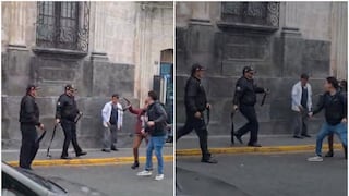 Policías municipales de Arequipa golpean a hombre hasta hacerlo sangrar (VIDEO)
