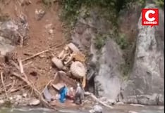 Satipo: Operario grave al caer con todo y maquinaria a un abismo