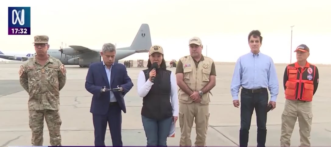Keiko Fujimori supervisa envío de ayuda peruana a Colombia tras terremoto