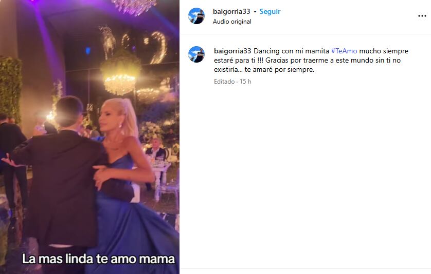 Sergio Baigorria y el mensaje a su madre, Verónica Alcalá