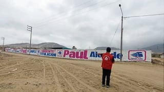 Candidato realizó pintas en colegio de Alto Trujillo