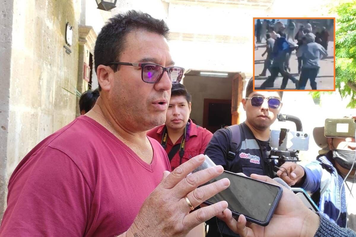 Congresista Edwin Martínez fue víctima de nueva agresión en Arequipa. (GEC/ Redes sociales)