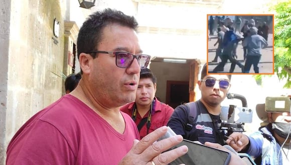 Congresista Edwin Martínez fue víctima de nueva agresión en Arequipa. (GEC/ Redes sociales)