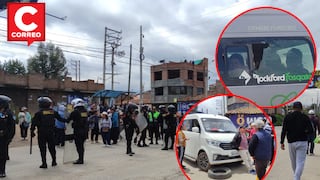 Conductor herido, enfrentamientos y accesos a Huancayo bloqueados por paro de transportistas (VIDEO)