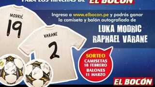 El Bocón sortea camisetas y pelotas firmadas por las estrellas del Real Madrid
