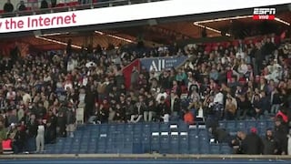Estadio del PSG fue quedando vacío: ultras se marcharon antes del pitazo final (VIDEO)