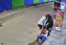 Delincuentes arrastran a mujer para quitarle cartera con 3500 soles, en Chincha