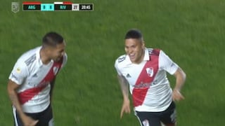 Argentinos Juniors vs. River Plate: goles de Quintero, Beltrán y Palavecino para el 3-0 del ‘Millonario’