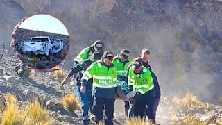 Arequipa: Primos caen en camioneta a un barranco por evitar arrollar a una vizcacha