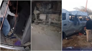 Ica: miniván se despista y vuelca en la Panamericana Sur dejando varios heridos