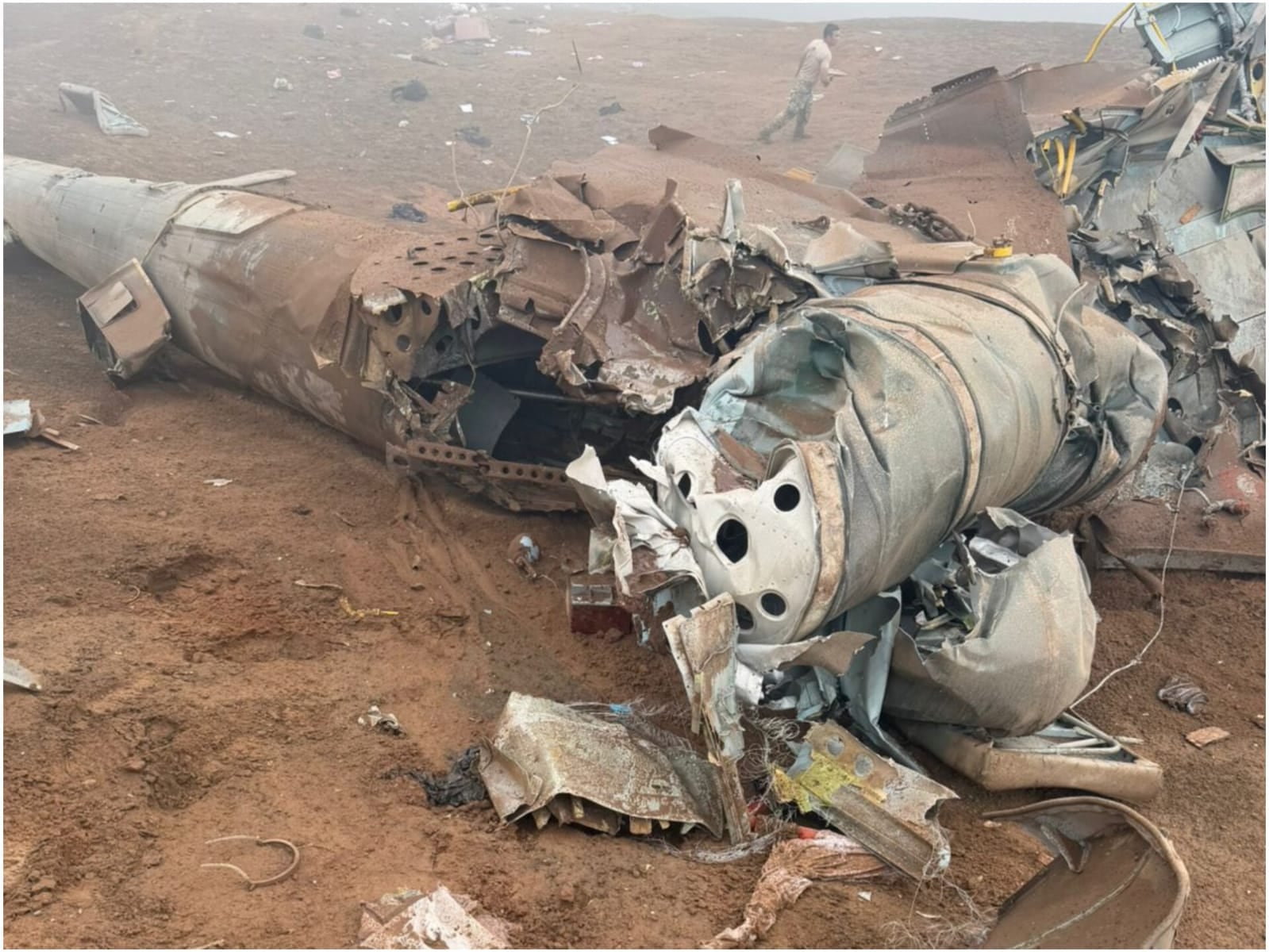 En el helicóptero siniestrado fallecieron 15 personas (Foto: Difusión)