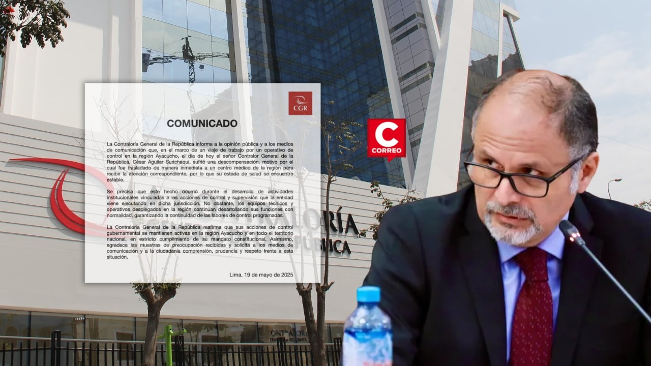 Contralor General de la República fue trasladado a un centro médico tras sufrir descompensación en Ayacucho. Composición: Diario Correo.