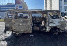 Trujillo: Combi arde en llamas en plena avenida Pablo Casals (VIDEO)