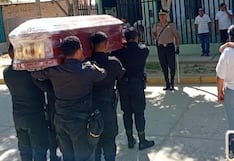 Piura: Amigos y colegas dieron el último adiós a policía asesinado a balazos