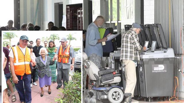 Mujer de 106 años vota en Miami Beach