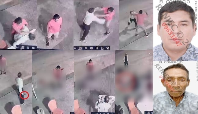 Enfrentamiento entre amigo quedó registrado en cámaras de seguridad.