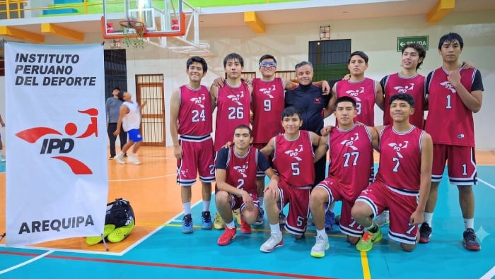 Selección de varones en básquet es uno de los representantes para la Etapa Nacional de los Juegos Deportivos Nacional IPD 2026. Foto: IPD.